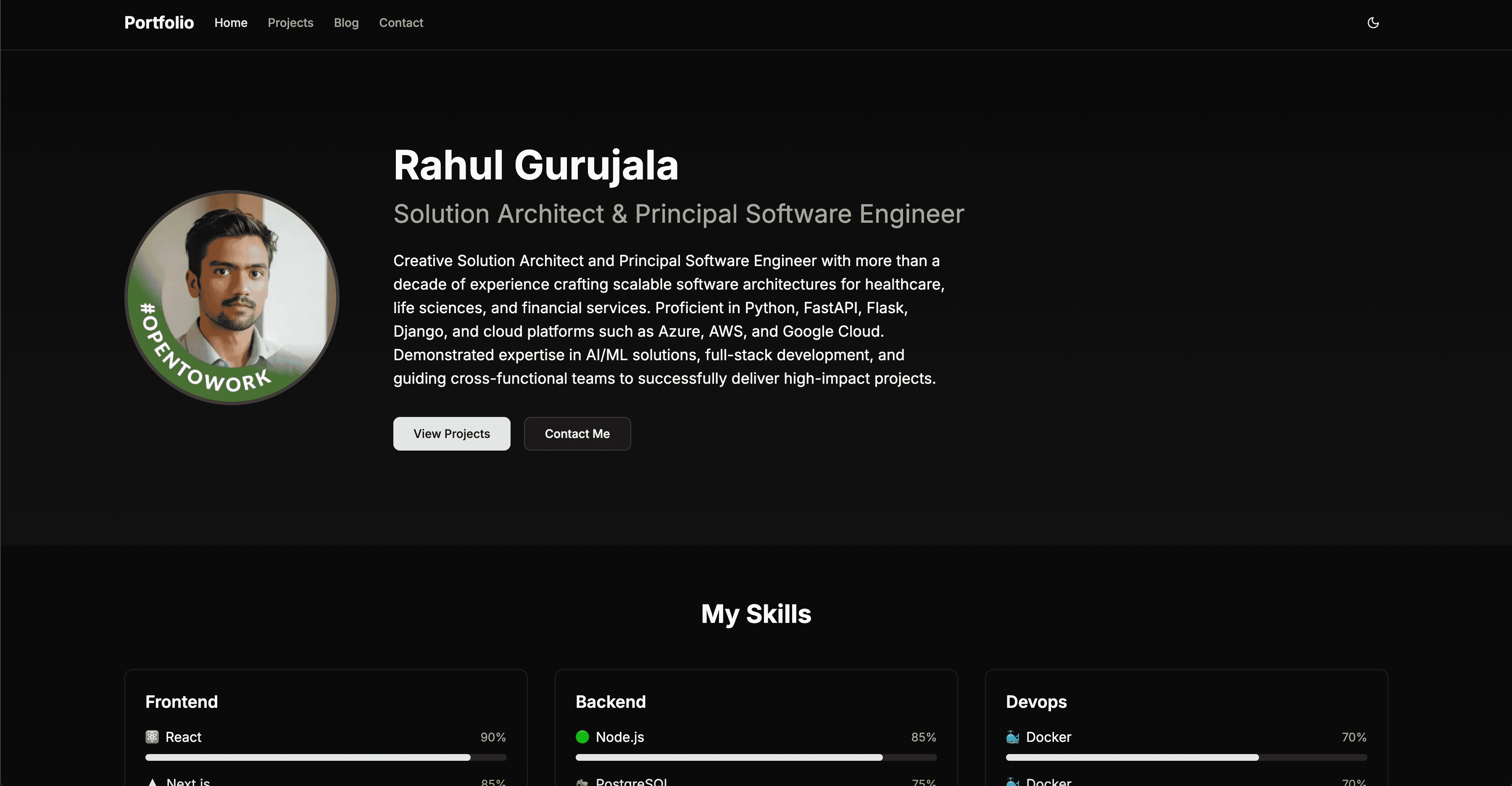 Modern Developer Portfolio